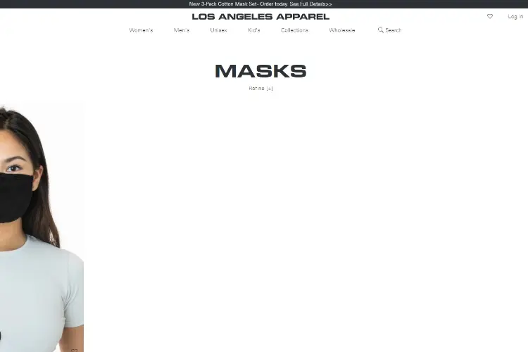 LA Apparel Face Mask