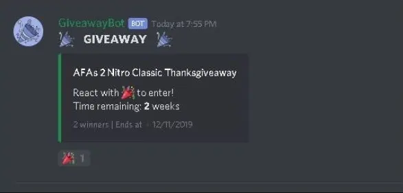 Take Participation in Giveaways