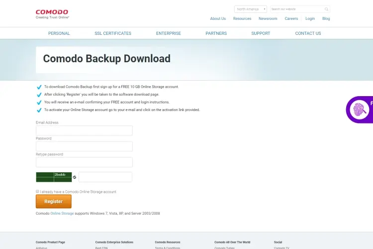 Comodo Backup