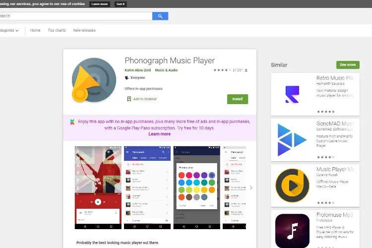 Phonograph Music Player For Android