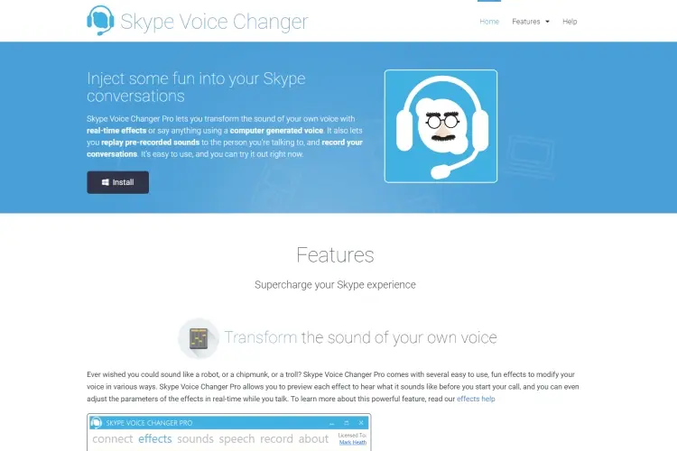 Skype Voice Changer