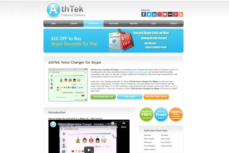 AthTekSkype Voice Changer