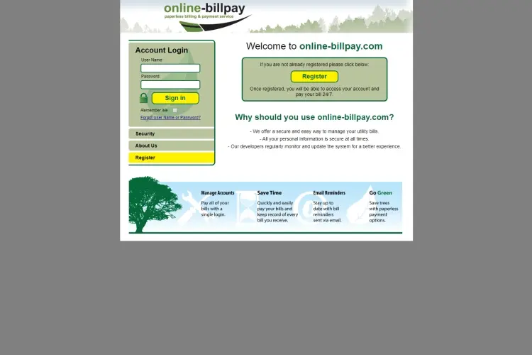 Online bill pay 