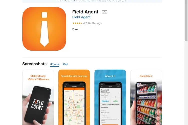 Earn Free Money for iPhone By Using Field Agent App