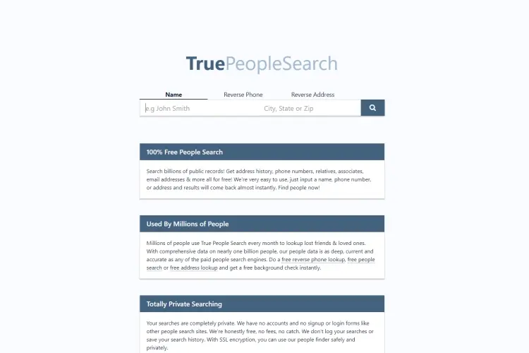 Truepeoplesearch