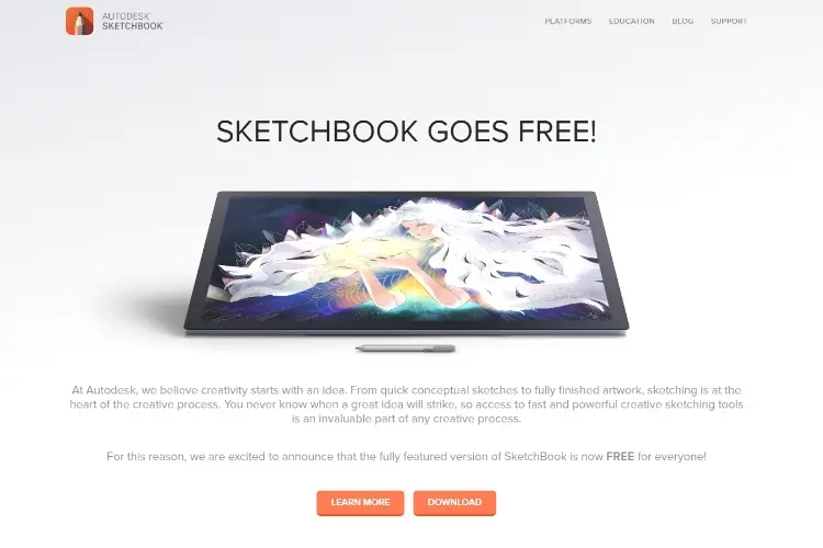 Autodesk sketchbook