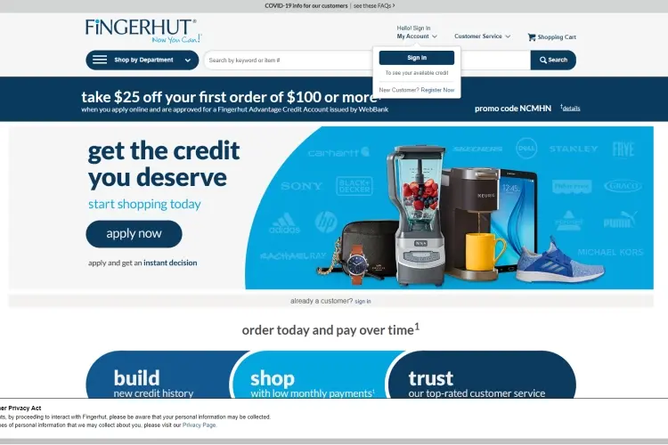 21 Sites Like Fingerhut to Buy Now Pay Later with No Credit