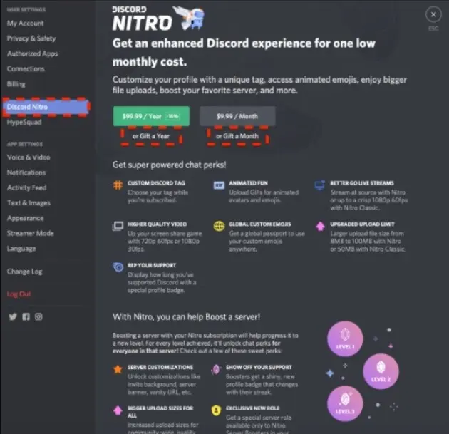 Features of Discord Nitro